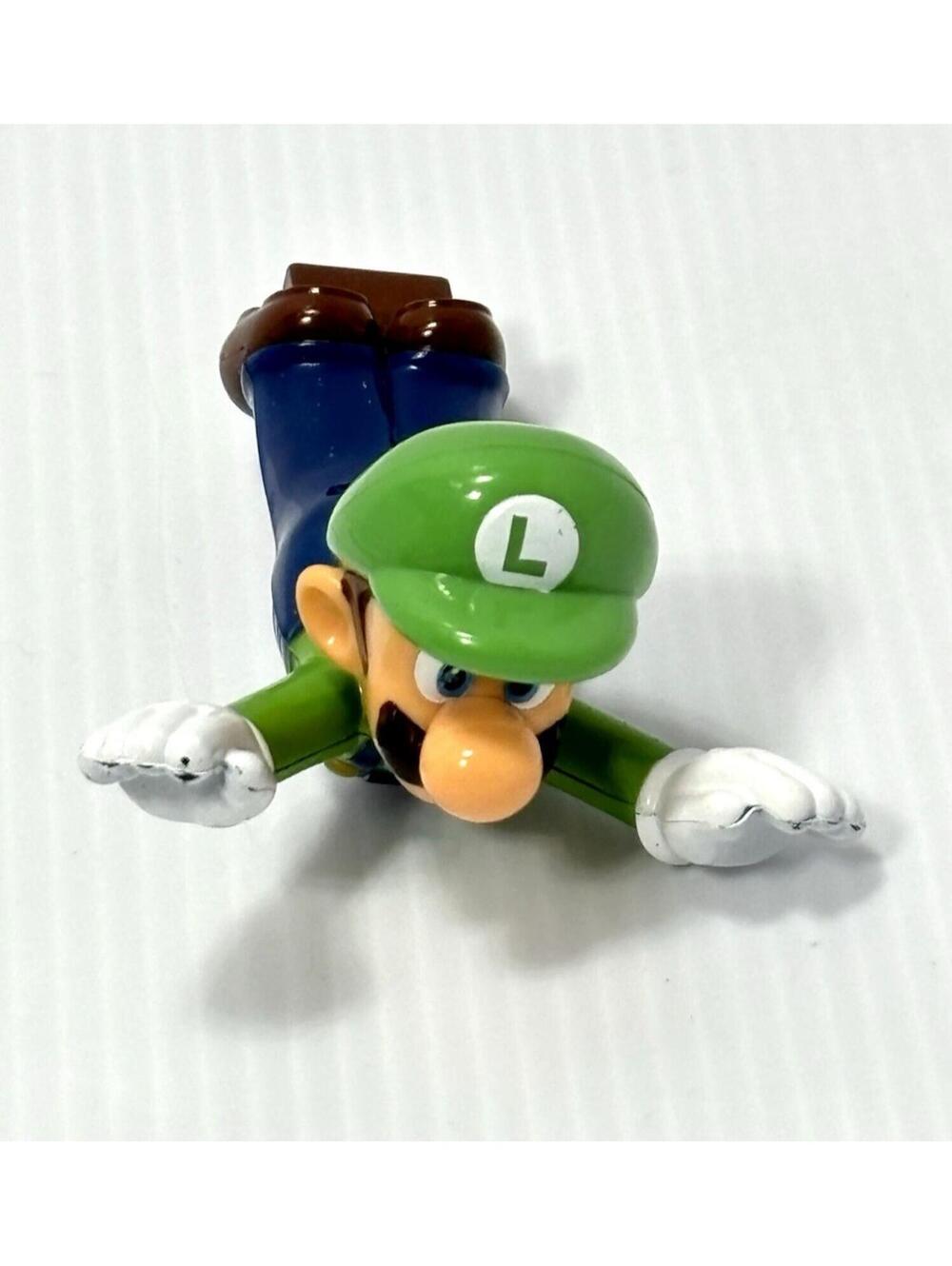 McDonalds Super Mario Luigi Toy Figure Sliding Stomach Car Happy Meal 2022 GUC